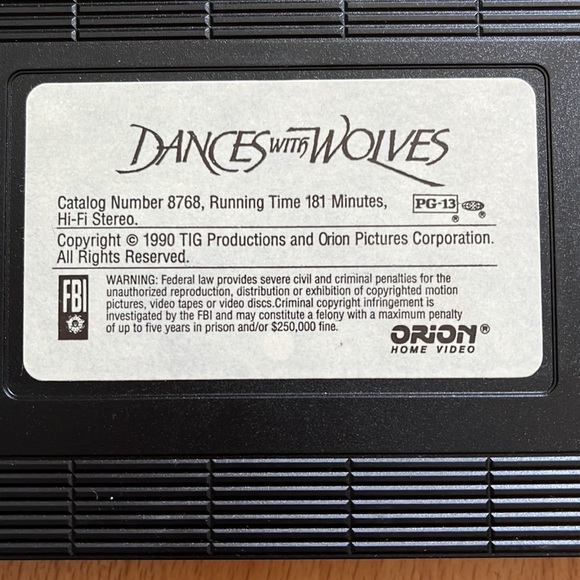 VHS - Dances with Wolves, Kevin Costner - Picture 7 of 10